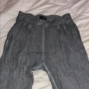 Gray high rise pants